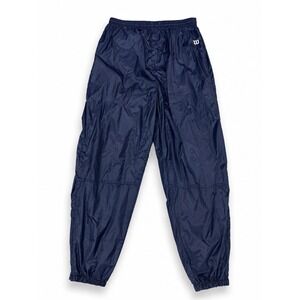 Wilson Mens Navy  Wind Pants Elastic Waist Athletic Track Pants XL Windbreaker